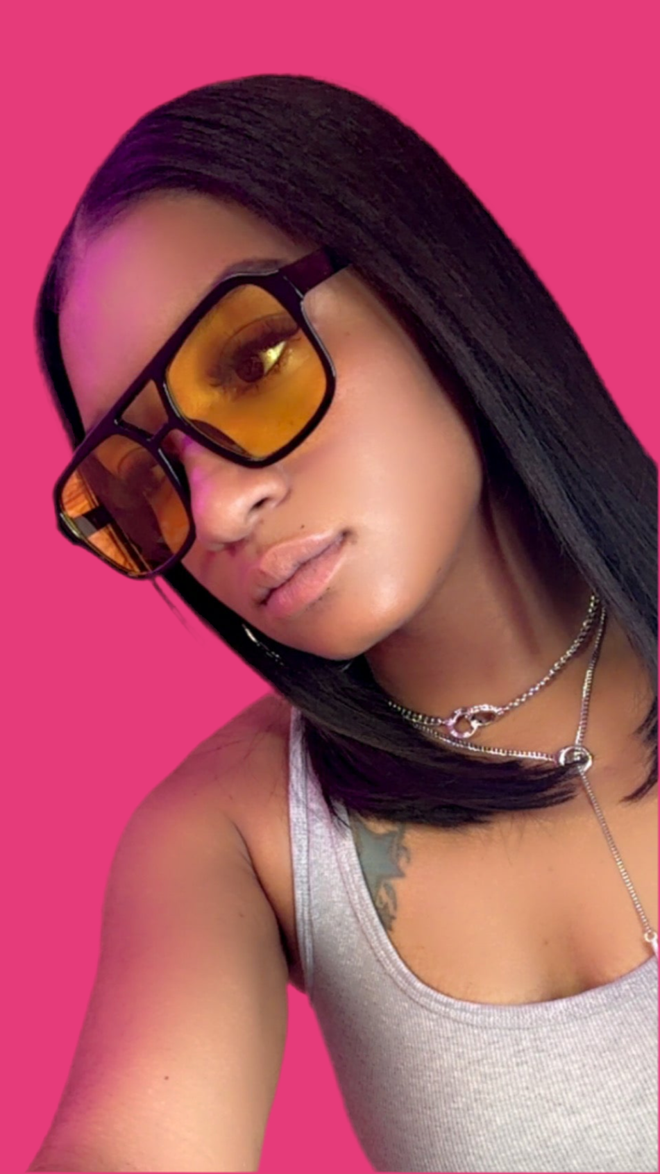 Black Yellow Sunglasses